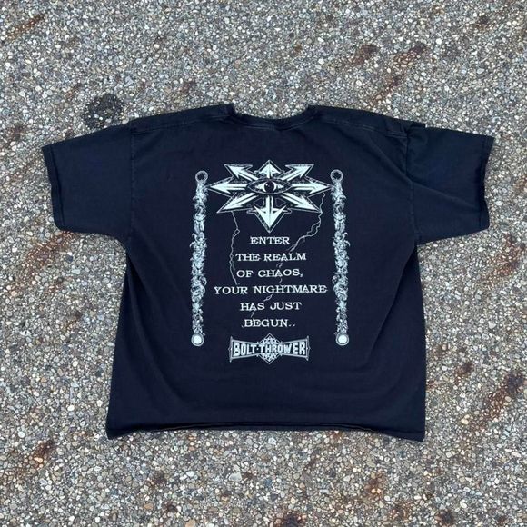 VINTAGE BOLT THROWER TEE REALM OF CHAOS - Picture 2 of 3